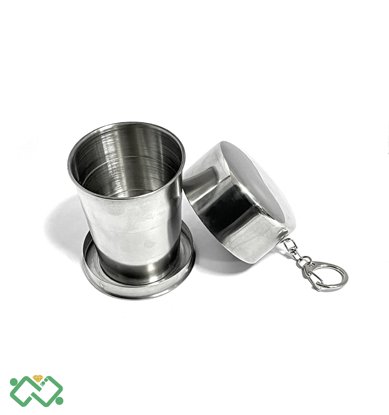 تصویر از لیوان استیل تاشو